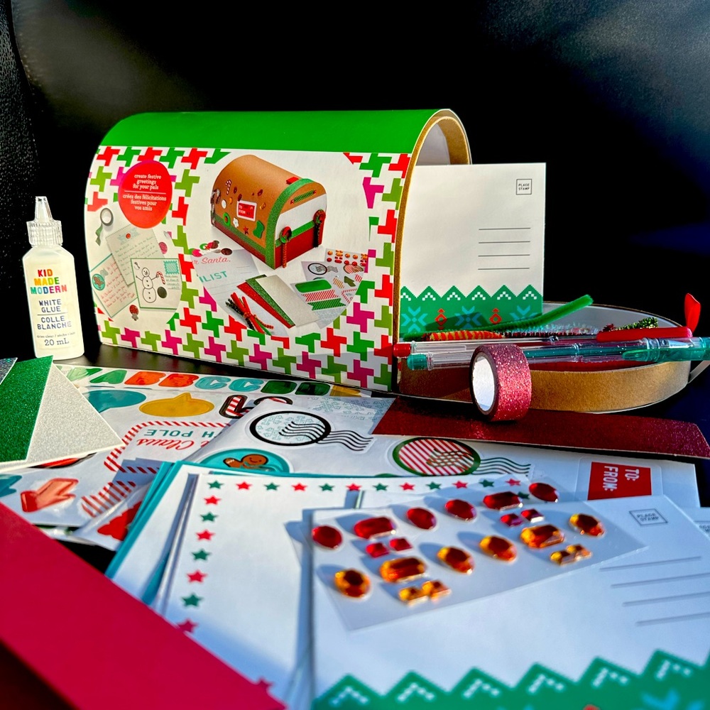 Mailbox Christmas Letters to Santa w/ 250+ pieces DIY Craft Kids Kit 6+